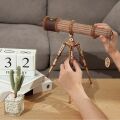 RoboTime 3D drevená mechanická skladačka Pirátsky ďalekohľad